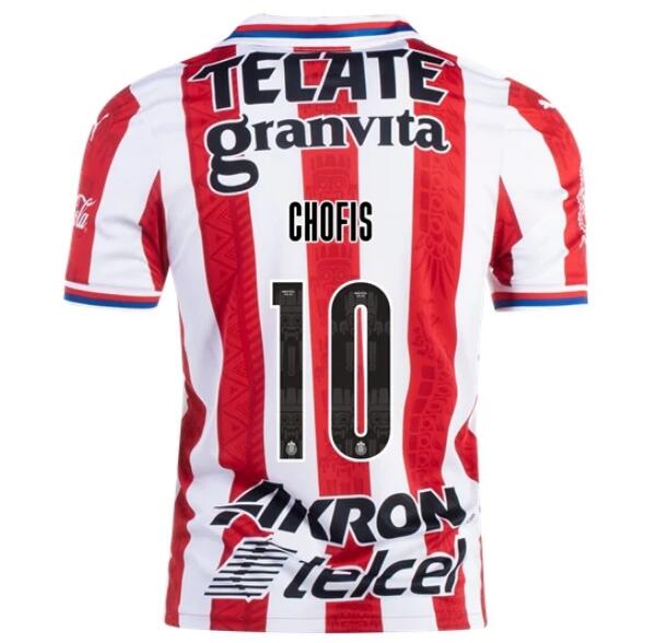 Chivas Guadalajara Home Kit Soccer Jersey JAVIER "LA CHOFIS" LÓPEZ #10 2020/21